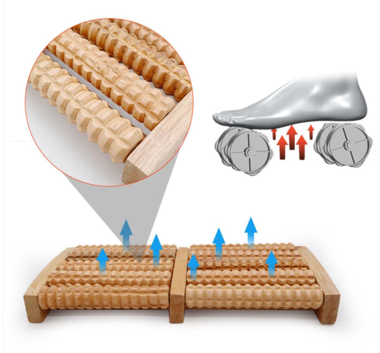 Masajeador de pies madera
