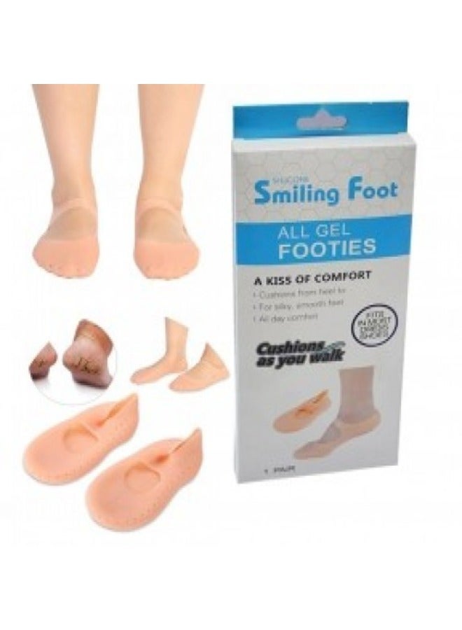 Media de silicona talones agrietados