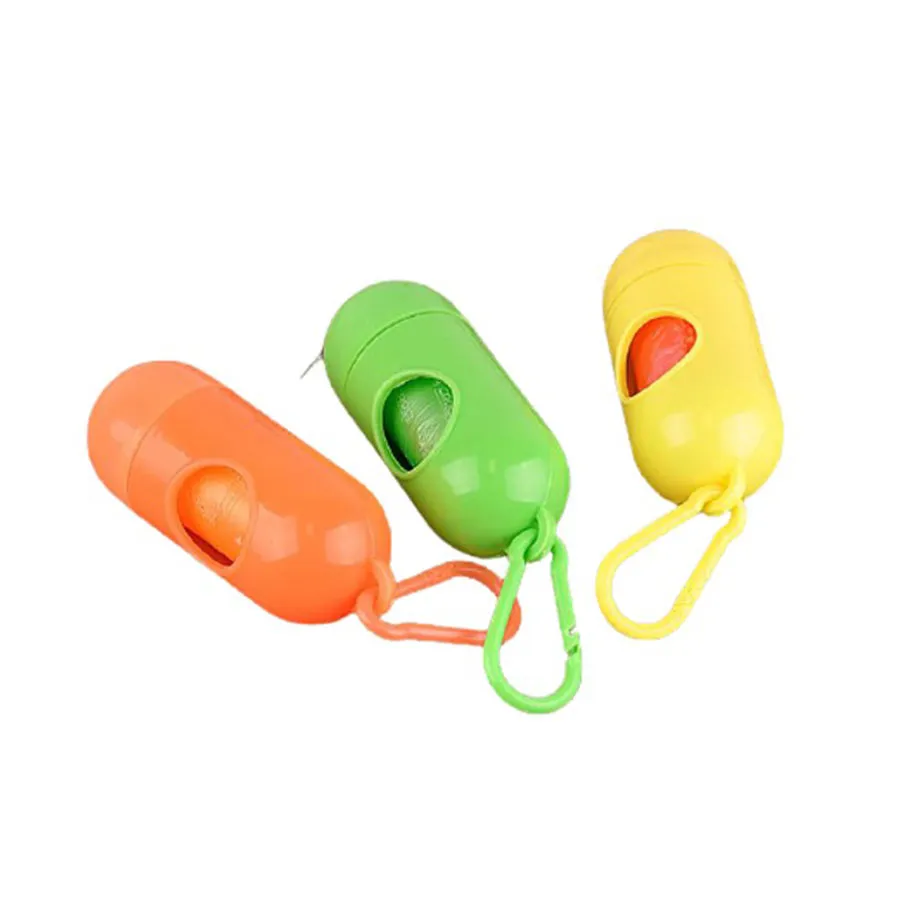 Dispenser y bolsa p/ excremento mascotas