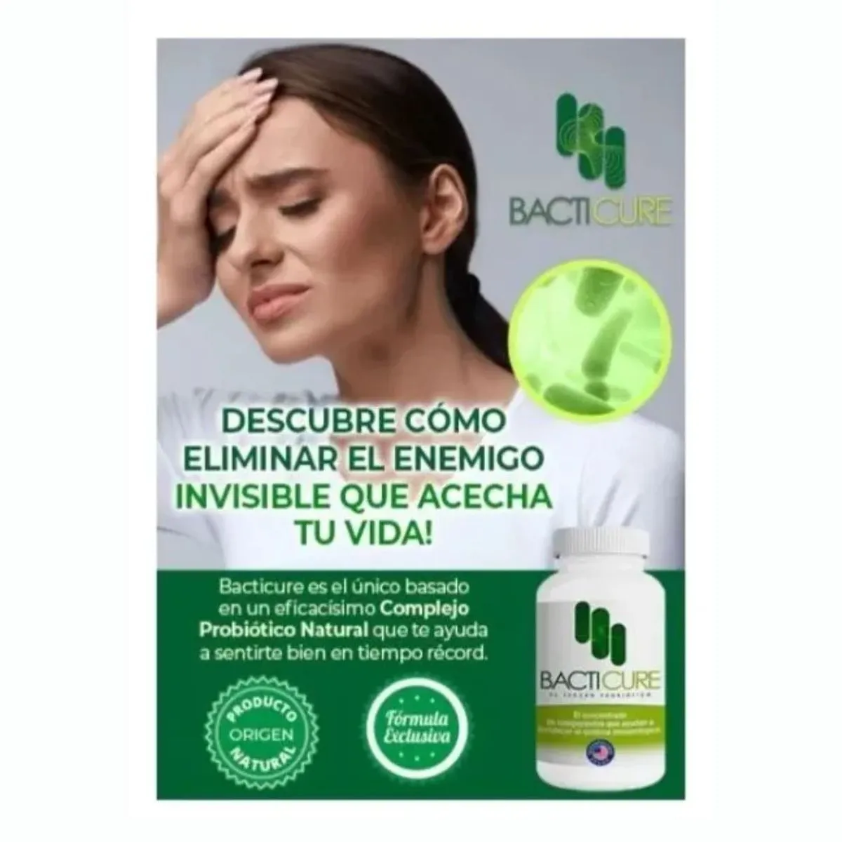 Bacticure Complejo Natural Probi&oacute;tico
