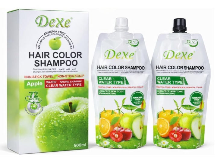 SHAMPO DEXE DE MANZANA TINTE NEGRO