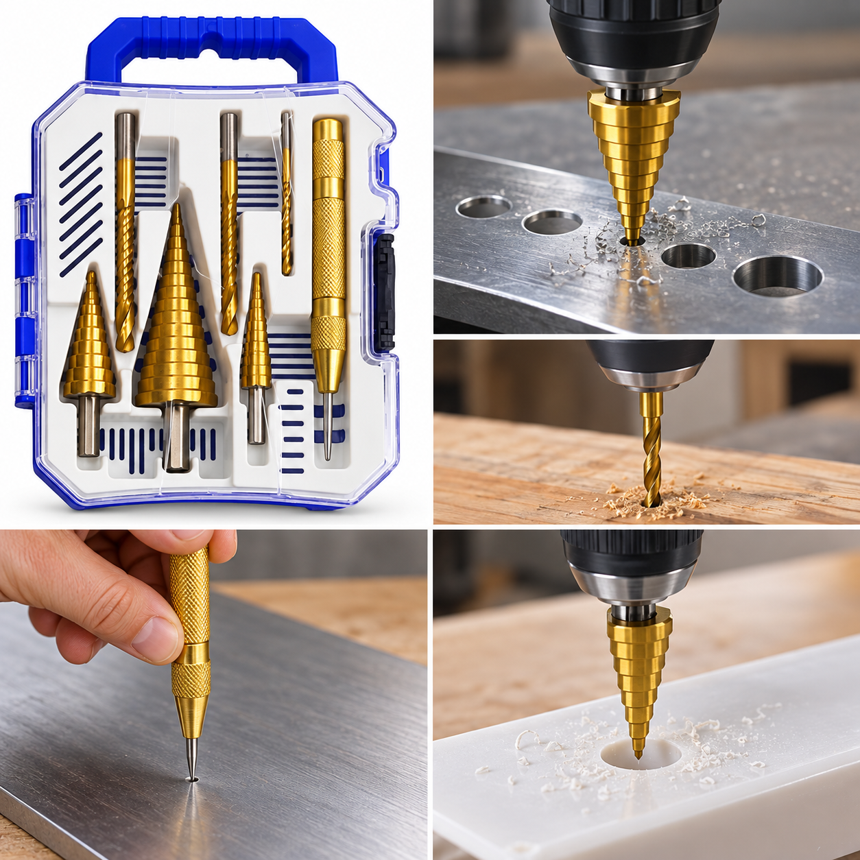 BROCAS ESCALONADAS SET DE6|| DRILL BITS&reg;