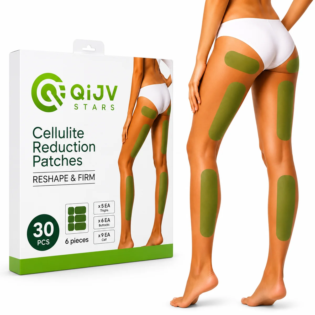 Parches reductores de celulitis 2x1